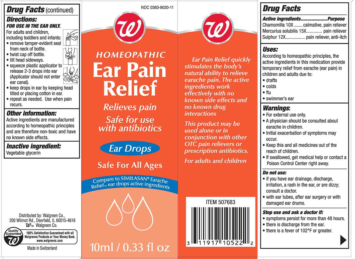 Homeopathic ear pain drops