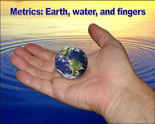 hand holding Earth