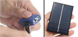 hand power and solar power