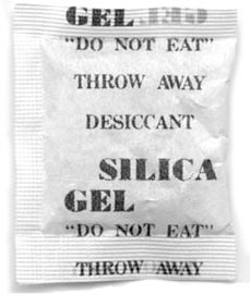 silica gel packets dog ate