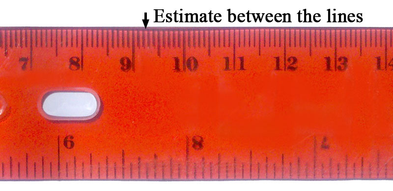 Kit metric ruler