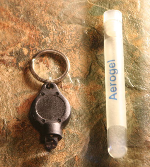 Keychain light and Aerogel
