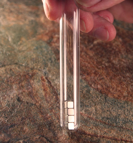 magnets in test tube