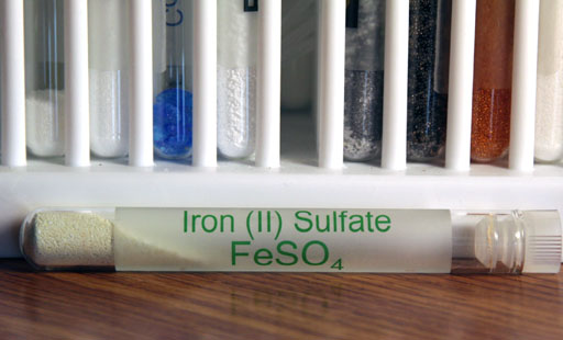 Iron sulfate in kit