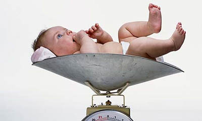 baby weighed